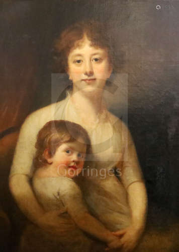 Circle of Sir Henry Raeburn (1756-1823)oil on canvasPortrait of a mother and child35 x 26.75in.