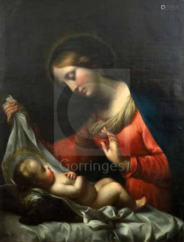 19th century Italian Schooloil on canvasMadonna and child38.5 x 29in.CONDITION: Oil on canvas