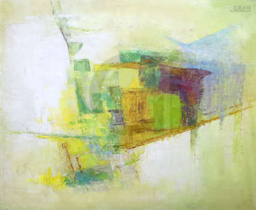 § Kathleen Guthrie (1905-1981)oil on canvas'Spring II' c.1963signed verso, Paisnel Gallery label20 x