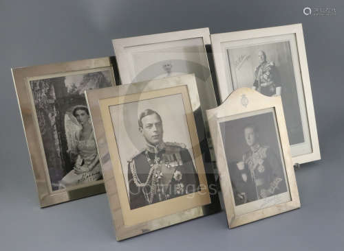 A collection of signed Royal photographsCONDITION: - The Count and Countess of Athlone, by Soper &