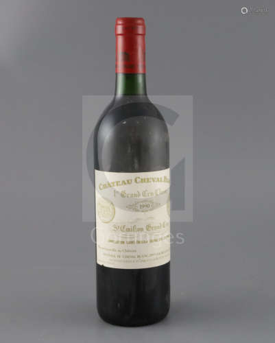 One bottle of Chateau Cheval Blanc, 1990, St Emilion Grand CruCONDITION: Bottle a little dirty, wine