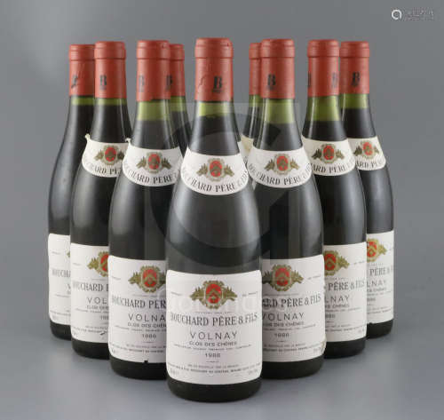 Ten bottles of Volnay Clos des Chenes, 1986, Bouchard Pere et FilsCONDITION: A little dusty with