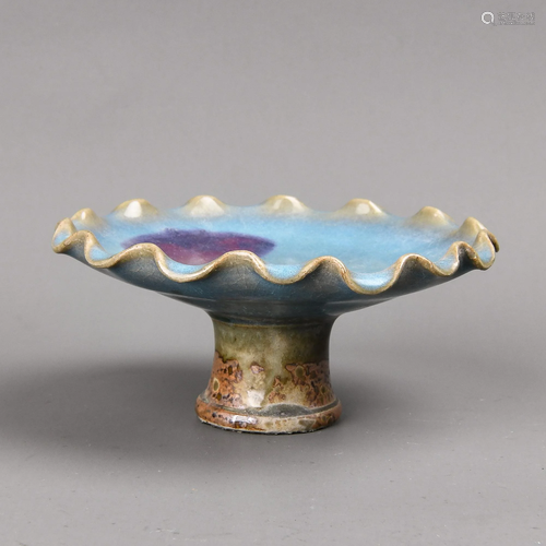 A JUNYAO STEM DISH.MING PERIOD