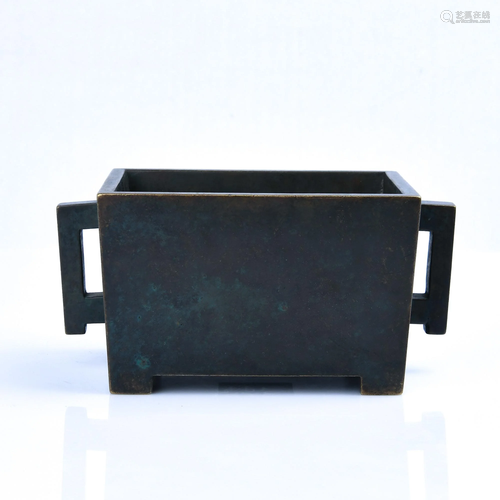 A BRONZE CENSER.QING PERIOD