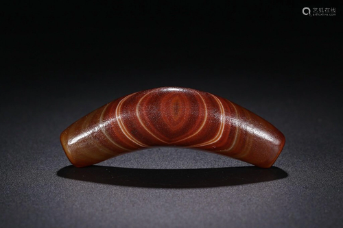 A TIBET DZI BEAD .QING PERIOD