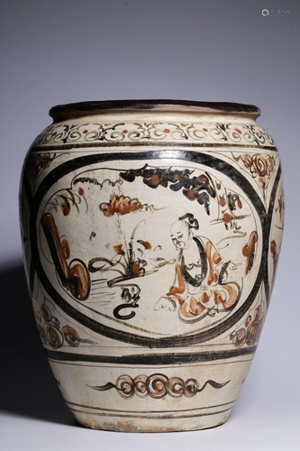 A PAINTED CIZHOU JAR.SONG PERIOD