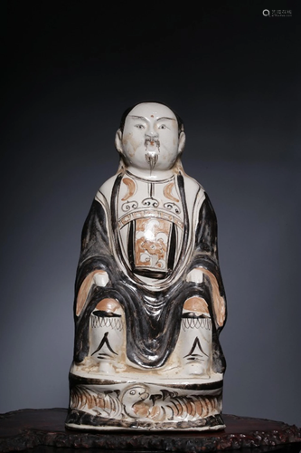 A PAINTED CIZHOU OFFICER.SONG PERIOD