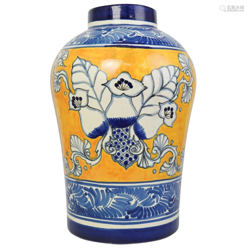 Mexican Talavera Ceramic Vase