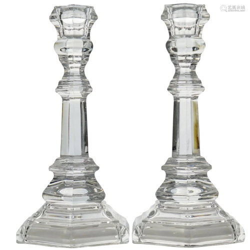 Tiffany and Co. Crystal Candlesticks