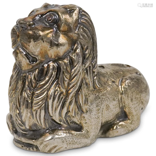 Miniature Silver Lion