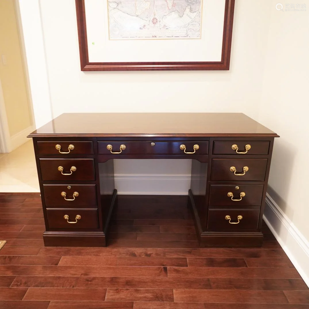 Stickley Cherry Wood Executive Desk－【Deal Price Picture】