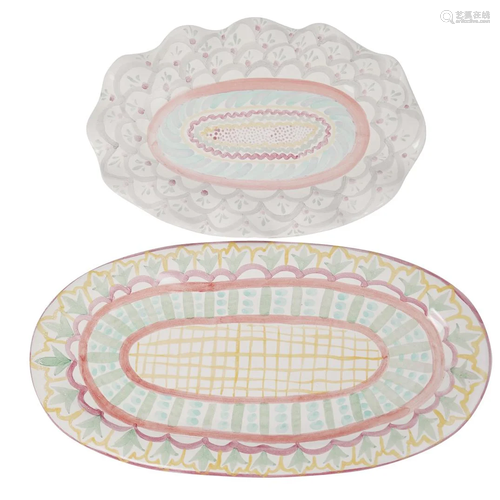 (2Pc) MacKenzie-Childs Serving Platters