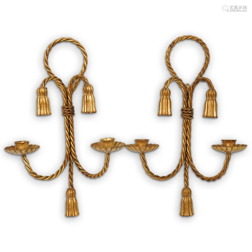 Gilded Tassel Sconces