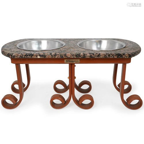 Prestige Granite Dog Bowl Stand