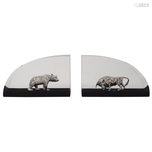 Godinger Silver Art & Co Ac***ic Bookends