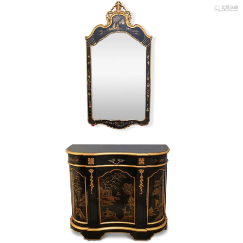Karges Chinoiserie Sideboard & Mirror