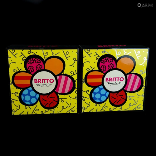 Two (2) Romero Britto 