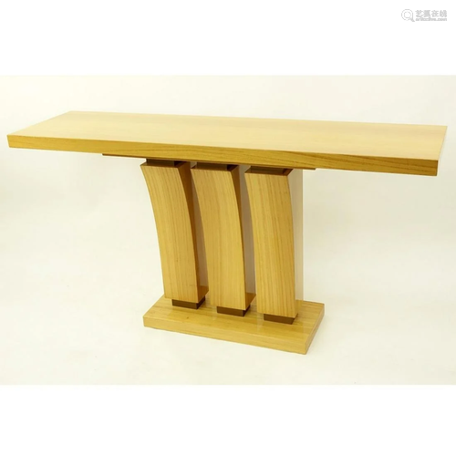 Art Deco style Satinwood Console Table