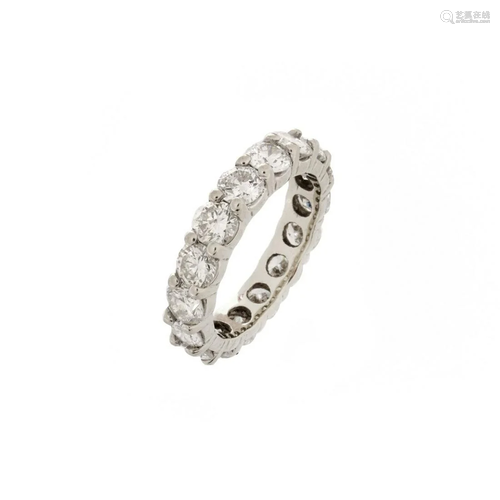 Diamond and Platinum Eternity Band