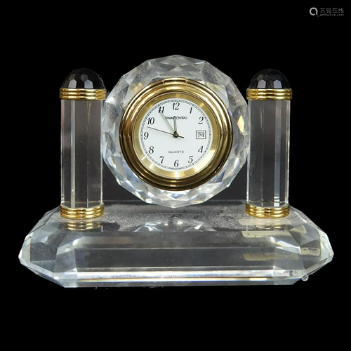 Vintage Swarovski Miniature Clock