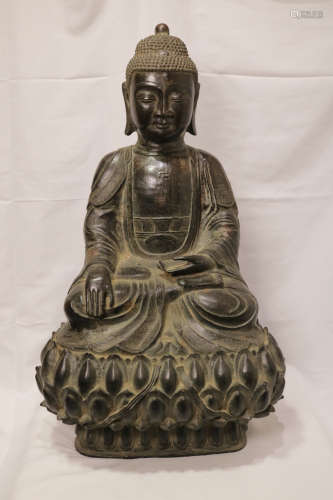 Chinese Bronze Bodhisattva Statue