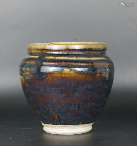 Chinese Black Porcelain Jar