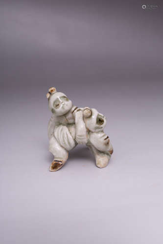 Chinese Celadon Porcelain Statue