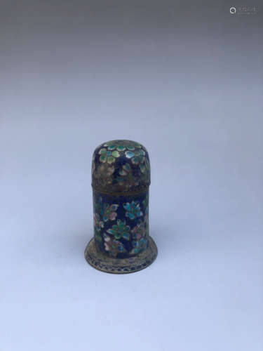 Chinese Cloisonne Cover Box