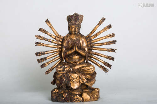 Chinese Bronze Thousand-Handed Buddha