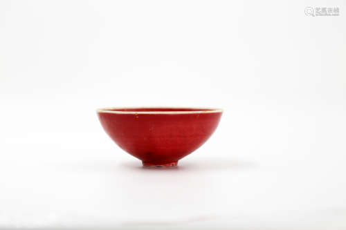 Chinese Red Porcelain Vessel