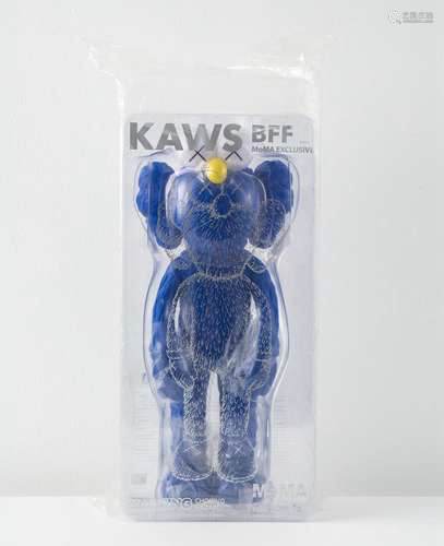 2017 KAWS 2017年作BFF永远的挚友(蓝)(两件一组) 彩绘搪胶