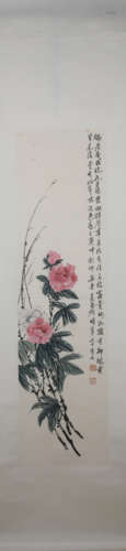 Modern Wu changshuo's flower painting