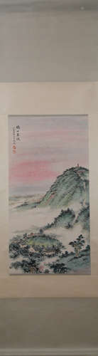 Modern Zhou huaimin's landscape painting