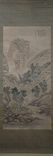 Song dynasty Zhang peidun's landscape painting