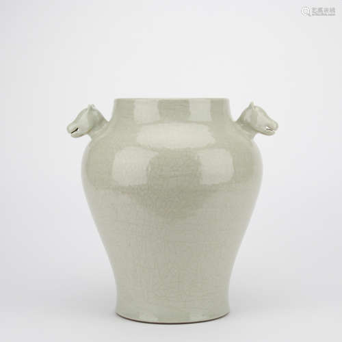 Qing dynasty Ge kiln jar