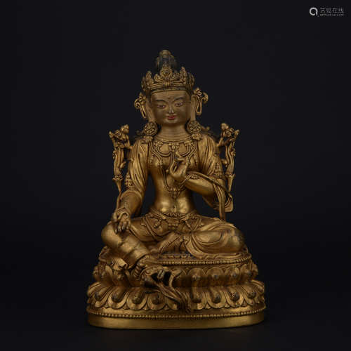 Ming dynasty gilt bronze statue of Drolma