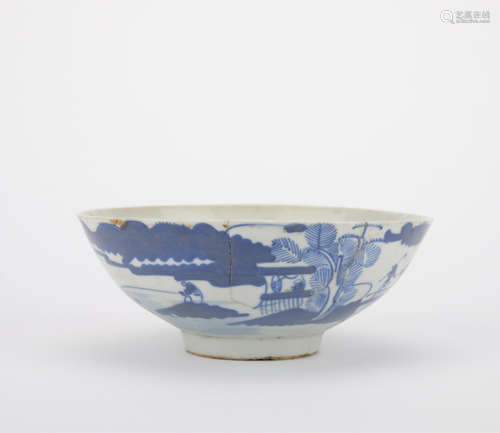 Ming dyansty blue and white bowl