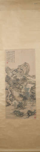 Ming dynasty Shen zhou's landscape painting