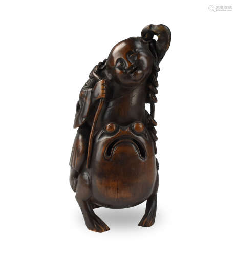 Chinese Bamboo Carving of 