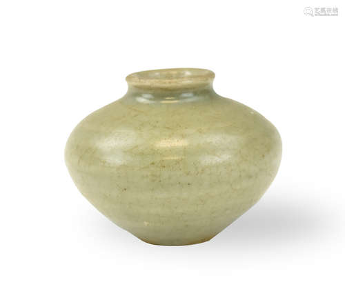 Chinese Longquan Celadon Water Pot, Ming Dynasty