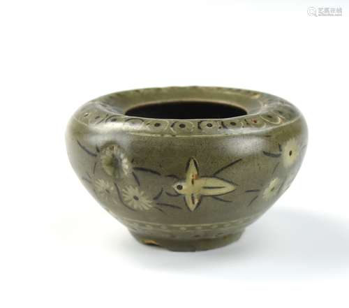 Korean Celadon Koryo Waterpot, 16-17th C.