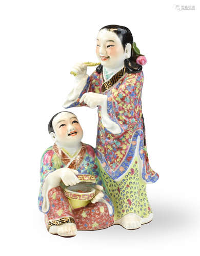 Chinese Famille Rose Figure of 