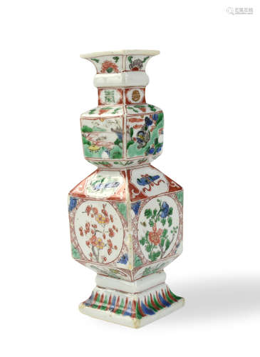 Chinese Famille Verte Vase, Kangxi Period