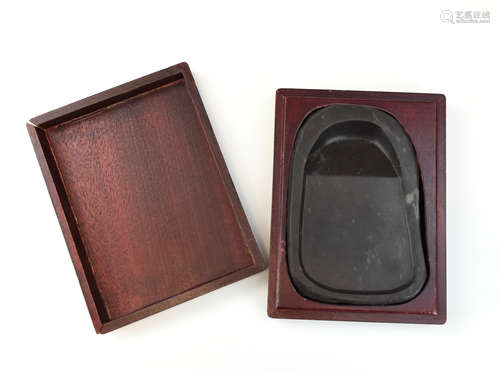 Chinese Ink Stone with Original Box & Cover