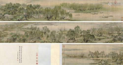 1669～1732 蒋廷锡  1703年作 江乡清夏图  手卷  设色绢本