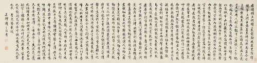 1514～1595 周天球   行书 录李东阳跋清明上河图句  镜片  纸本