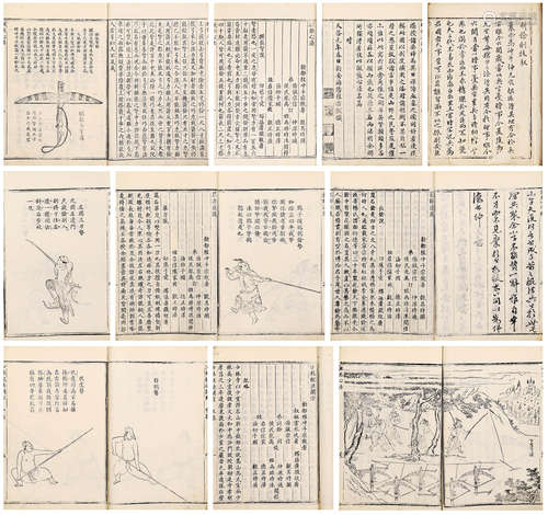 耕余剩技四种六卷 安徽休宁程宗猷编著 明万历天启间刻本 白棉纸 线装 2册