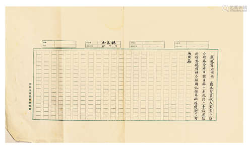 戴进贤传 余嘉锡稿本 纸本 镜心 1页