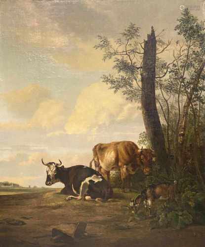 Georgius Jacobus Johannes van Os, Ländliche Idylle mit Kühen und Ziege