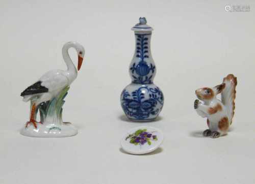 Vier Miniaturen Meissen